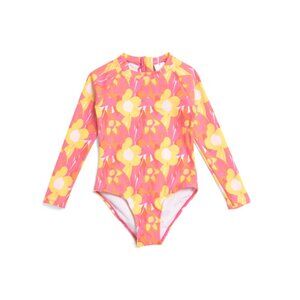 SNAPPER ROCK Red Girls Pop Of Sunshine Surf Suit